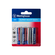 Westinghouse AA Super Heavy Duty Battery Blister 4pk