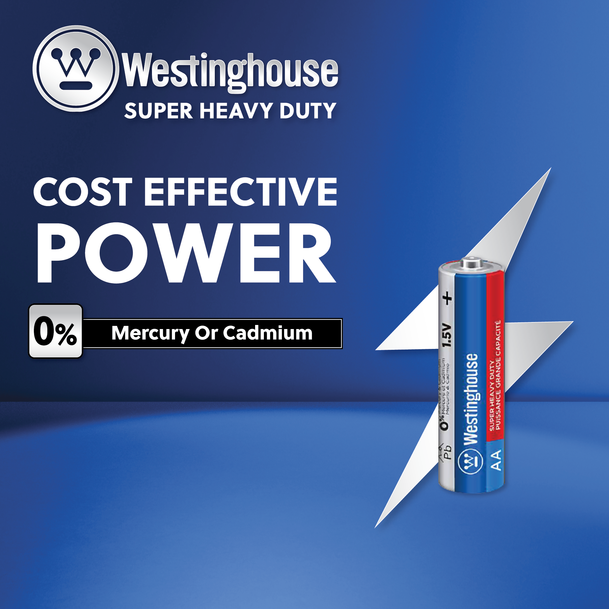 Westinghouse AA Super Heavy Duty Battery Blister 4pk