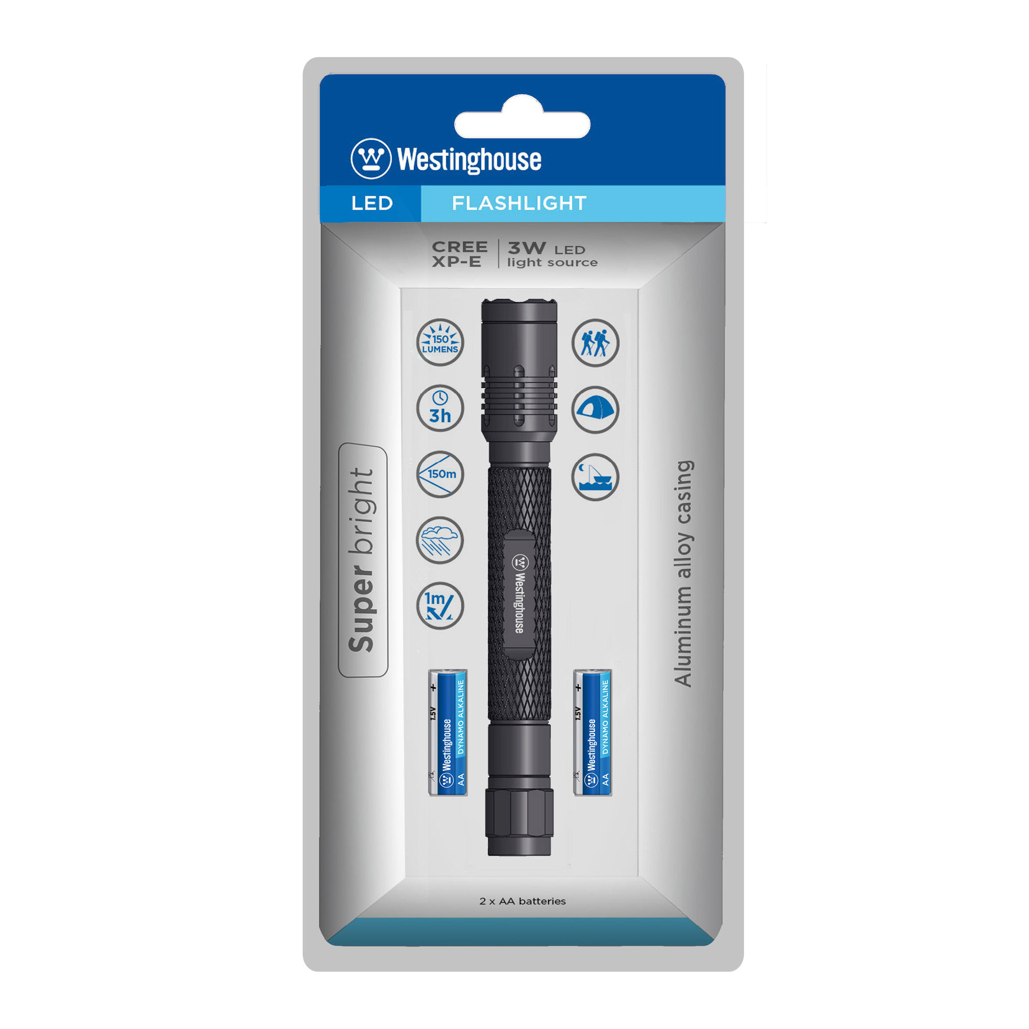 Westinghouse 3 Watt Cree Aluminium Flashlight